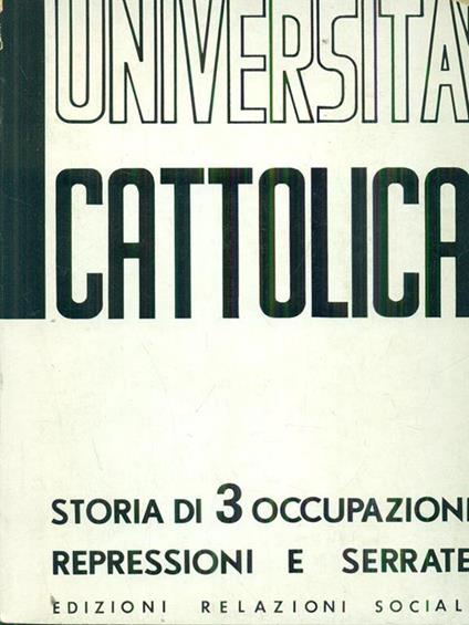 Università cattolica - copertina