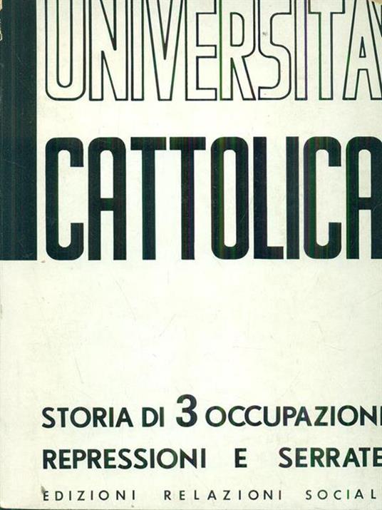 Università cattolica - copertina