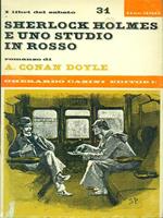 Sherlock Holmes e uno studio in rosso