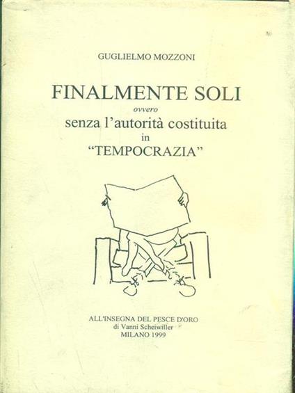Finalmente soli - Guglielmo Mozzoni - copertina