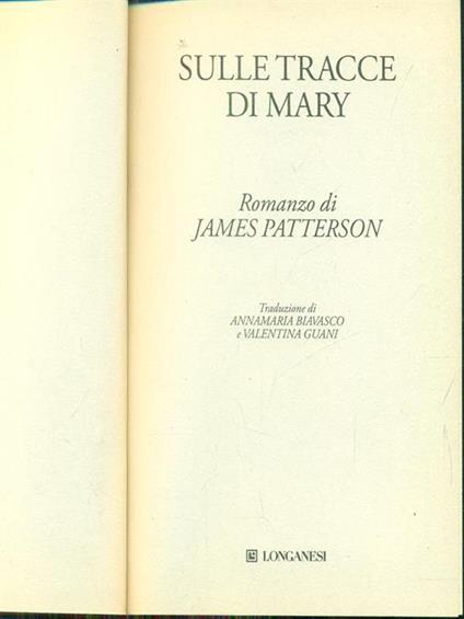 Sulle tracce di Mary - James Patterson - copertina