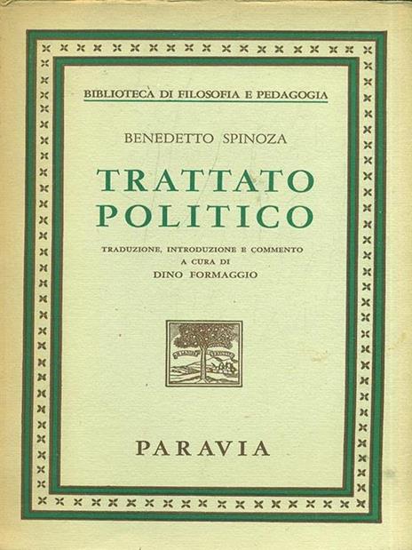 Trattato politico - Baruch Spinoza - 2