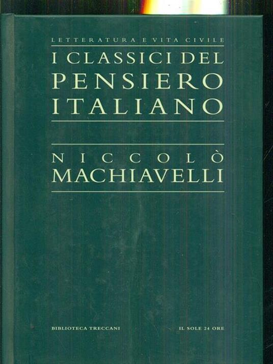 Niccolo Machiavelli - copertina