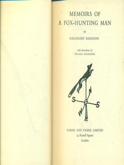 Memoirs of a fox-hunting man - Siegfried Sassoon - copertina