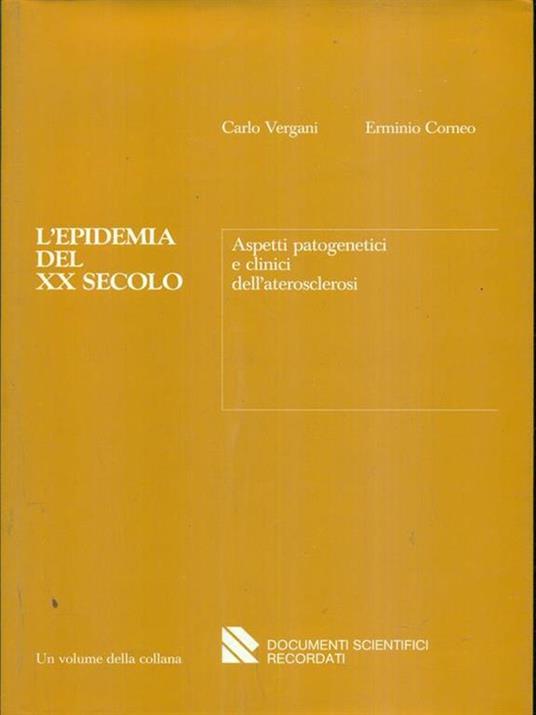 L' epidemia del xx secolo - Orio Vergani - copertina