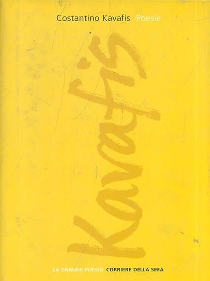 Poesie - Costantino Kavafis - copertina
