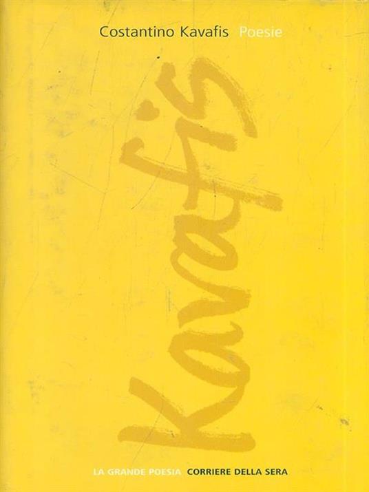 Poesie - Costantino Kavafis - copertina