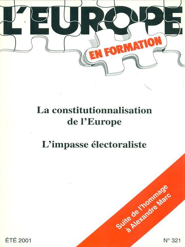 L' Europe n. 321. été 2001