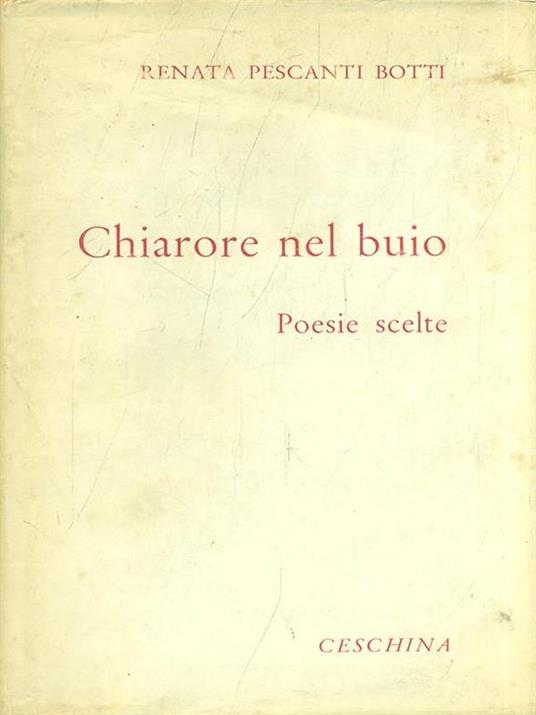 Chiarore nel buio - Renata Pescanti Botti - copertina