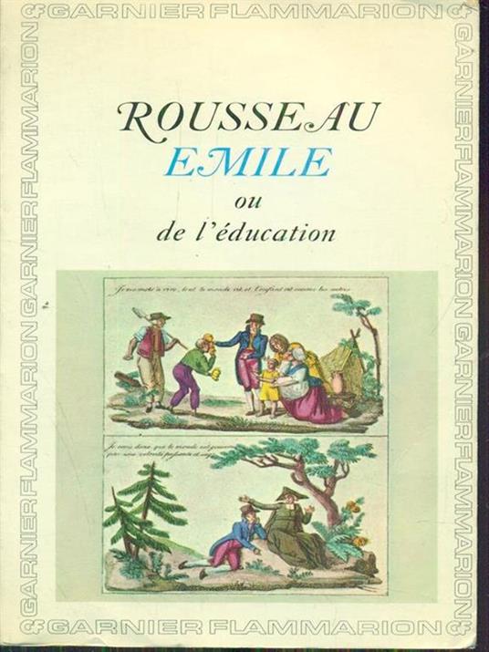 Emile ou de l'education - Jean-Jacques Rousseau - copertina