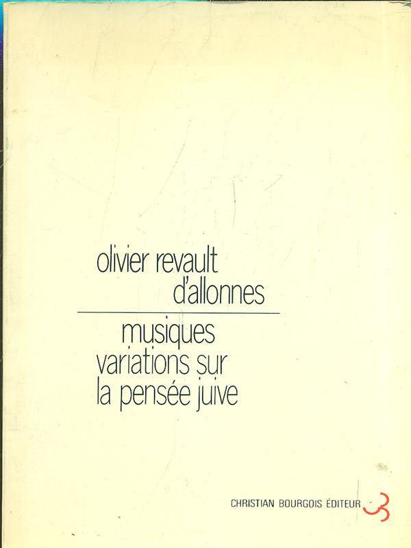 Musiques variations sur la pensee juive