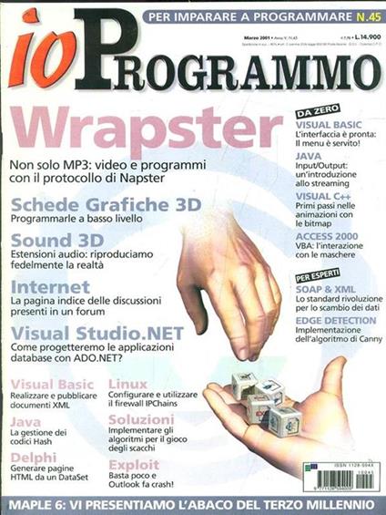 Io Programmo N. 45/Marzo 2001 - copertina