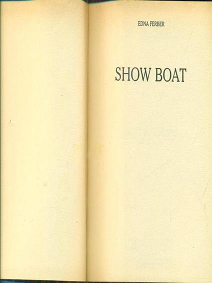 Show Boat - Edna Ferber - copertina
