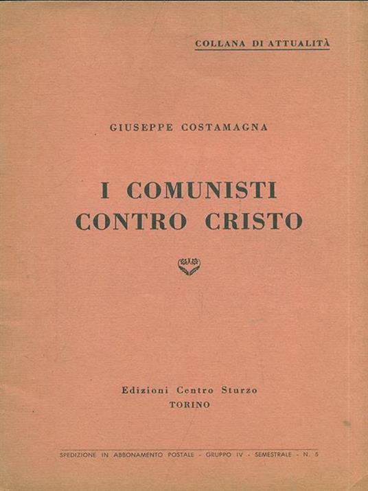 I comunisti contro Cristo - copertina