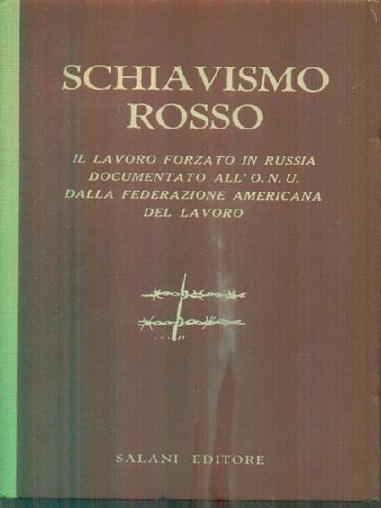 Schiavismo rosso - copertina