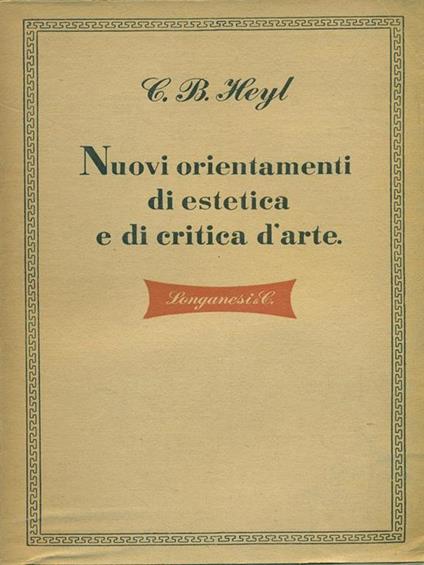Nuovi orientamenti di estetica e di critica d'arte - copertina