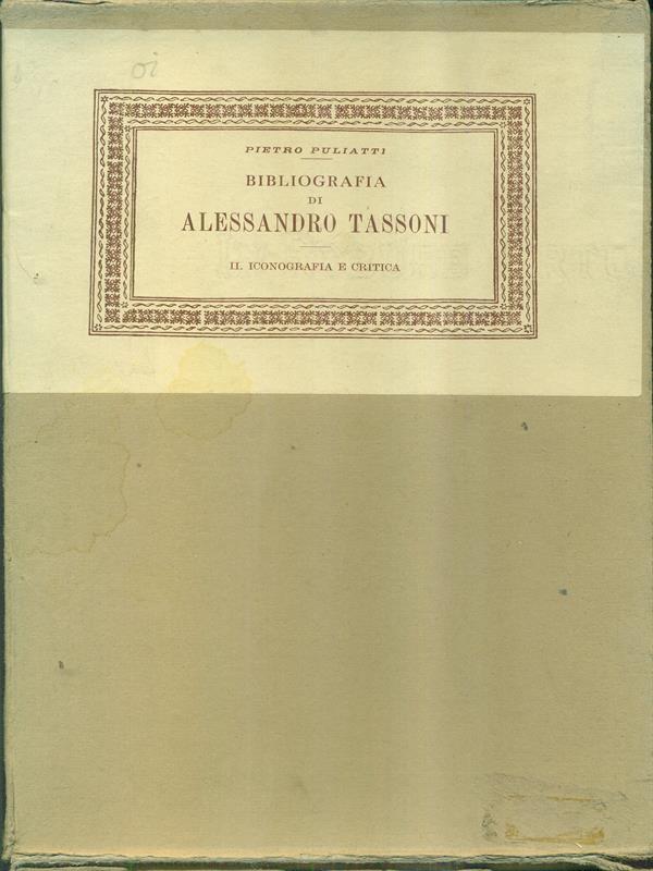 Bibliografia di Alessandro Tassoni II