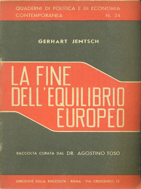La fine dell'equilibrio europeo