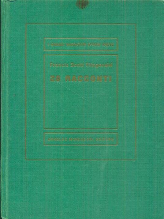 Racconti - Francis Scott Fitzgerald - copertina