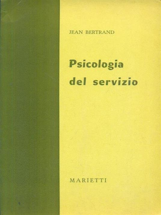 Psicologia del servizio - copertina