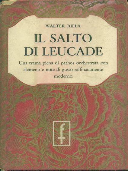 Il salto di leucade - Walter Rilla - copertina