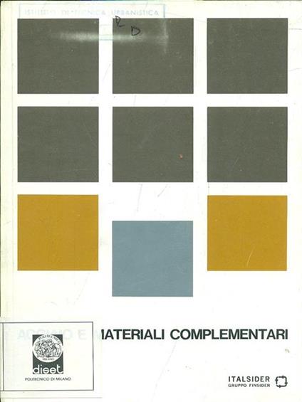 Acciaio e materiali complementari - copertina