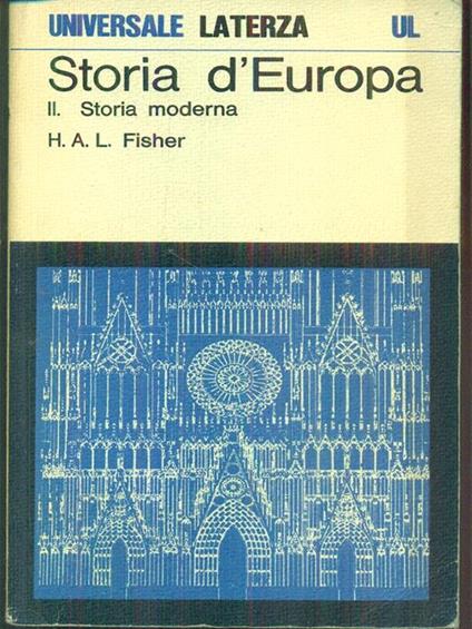 Storia d'Europa II storia moderna - copertina