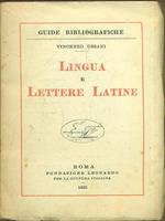 Lingua e Lettere Latine