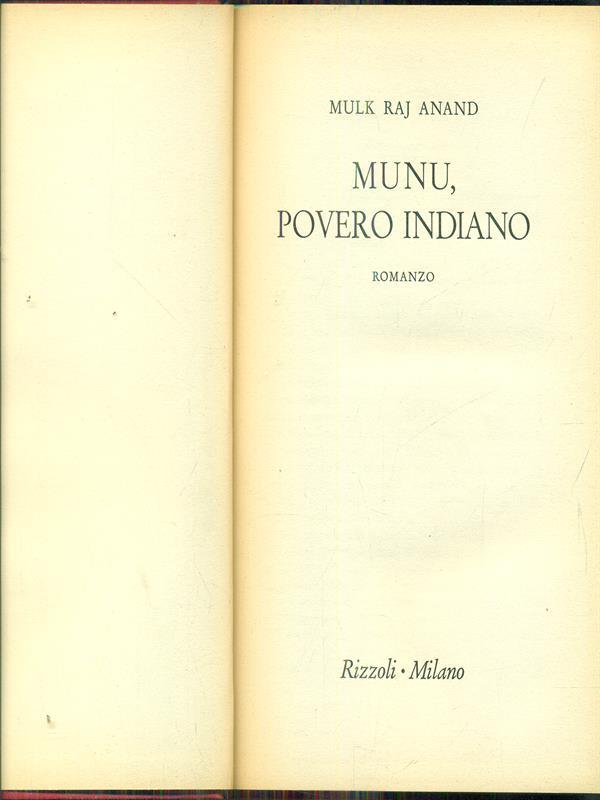 Munu povero indiano
