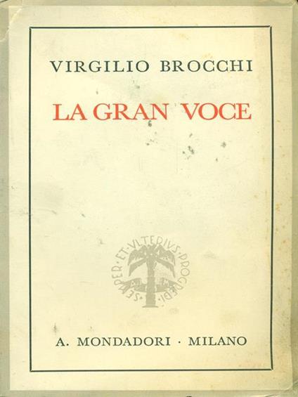 La gran voce - Virgilio Brocchi - copertina