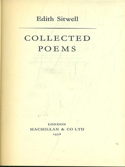 Collected Poems - copertina