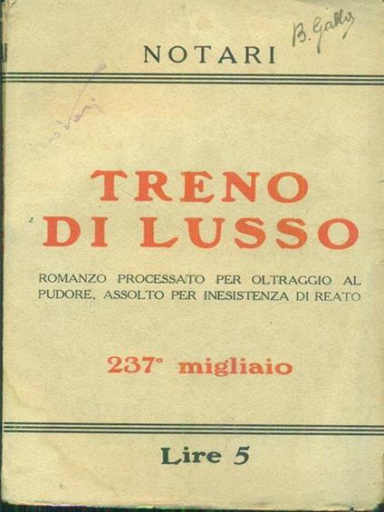 Treno di lusso - Notari - copertina