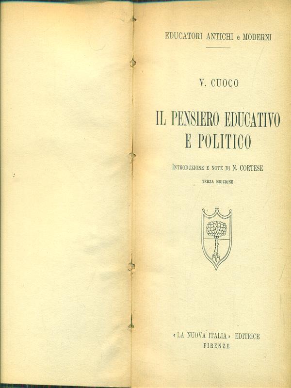 Il pensiero educativo e politico