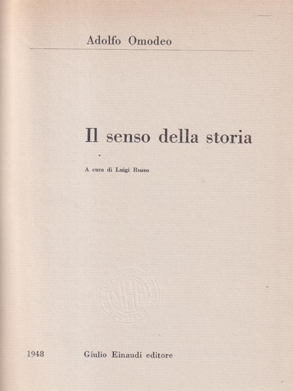 Il senso della storia