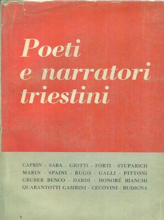 Poeti e narratori triestini - copertina