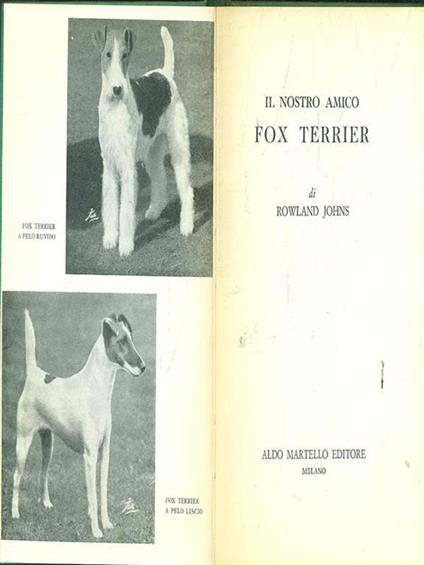 Il nostro amico Fox Terrier - Rowland Johns - copertina