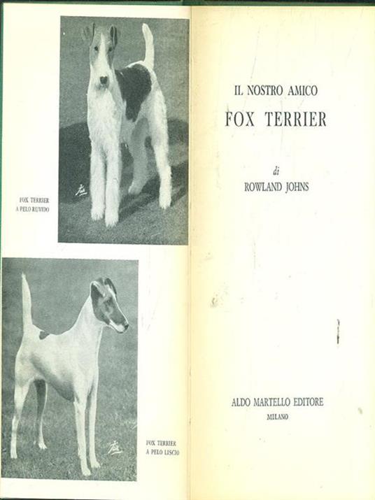 Il nostro amico Fox Terrier - Rowland Johns - copertina