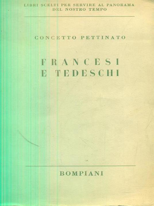Francesi e tedeschi - Concetto Pettinato - copertina