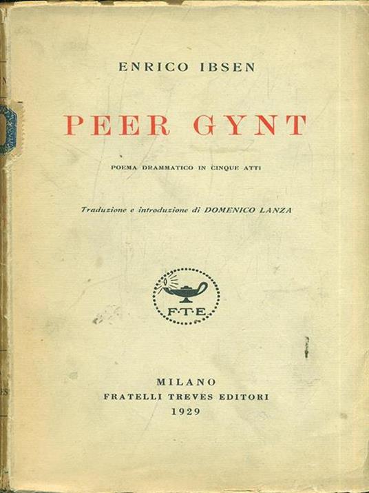 Peer Gynt - Henrik Ibsen - copertina
