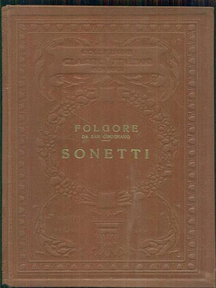 I sonetti - copertina