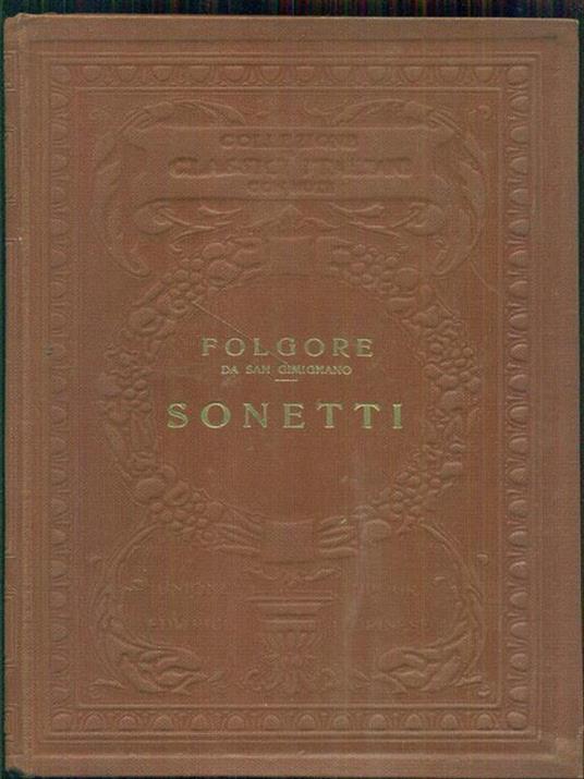 I sonetti - copertina