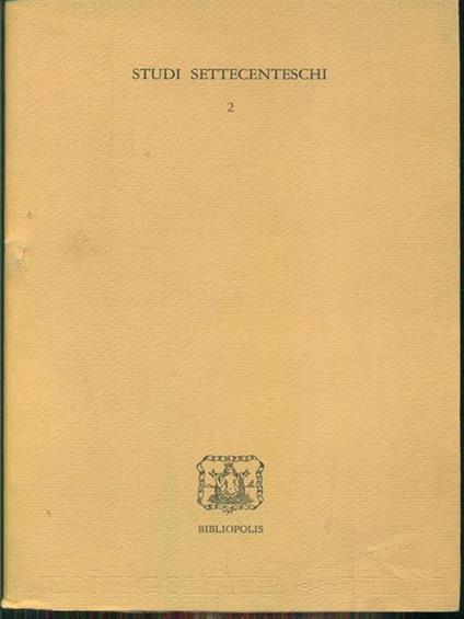 Studi settecenteschi 2 - copertina