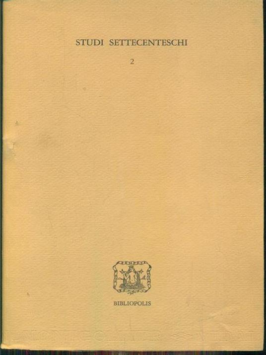 Studi settecenteschi 2 - copertina