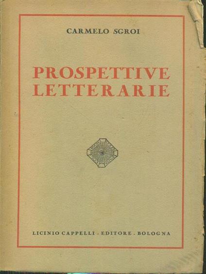 Prospettive letterarie - Carmelo Sgroi - copertina