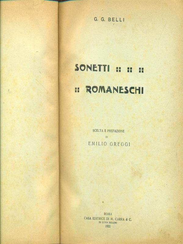 Sonetti romaneschi