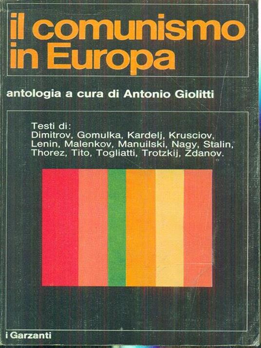 Il comunismo in Europa - Antonio Giolitti - copertina