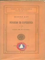 Pensiero ed esperienza