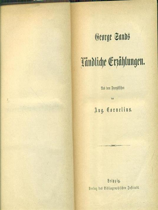 Landliche Erzahlungen - copertina