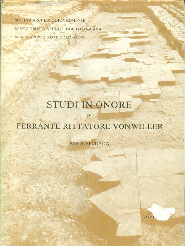 Studi in onore di ferrante rittatore Vonwiller parte prima volume I
