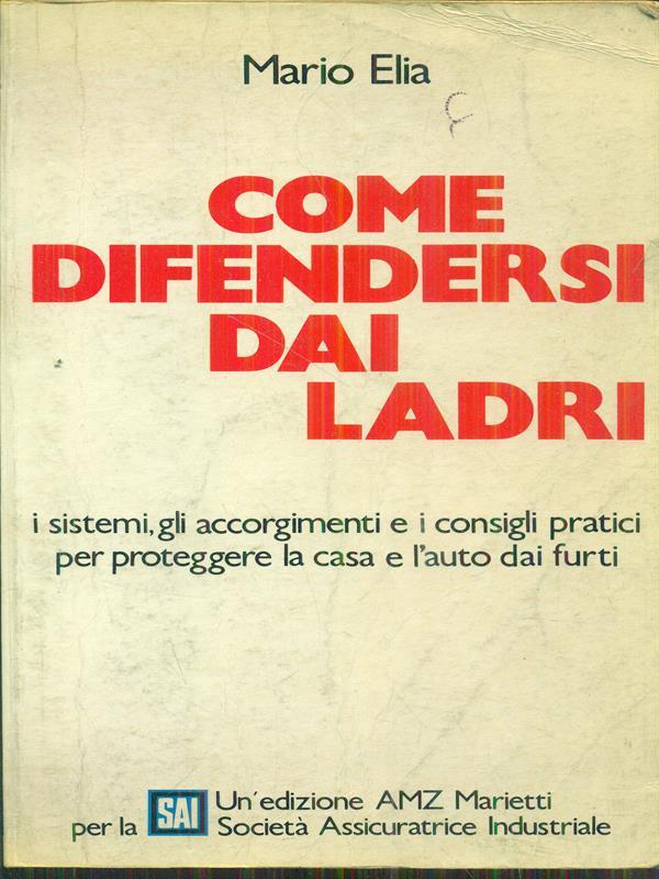 Come difendersi dai ladri
